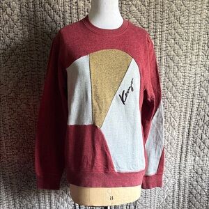 Red and Gold Crewneck Sweater